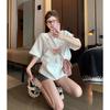 New Chinese Style Bow Short-sleeved T-shirt Women's Spring Inner Bottoming Shirt Design Sense Niche Top Ins