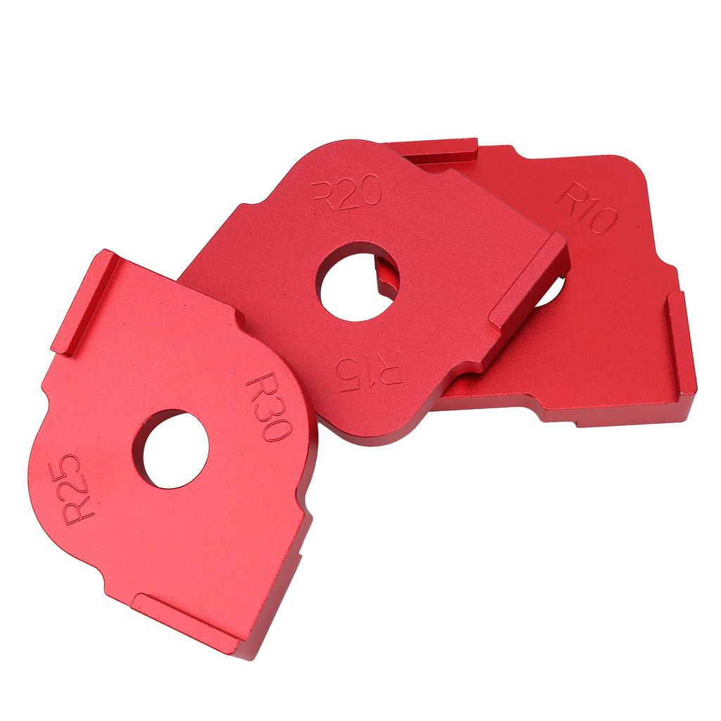 3Pcs Corner Radius QuickJig Woodworking Semicircle Positioning Template Trimming Tool