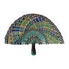 Unique Hand Woven Grass Cooling Fan Colorful Straw Fan Essential for Vacation and Elegant Home Decoration