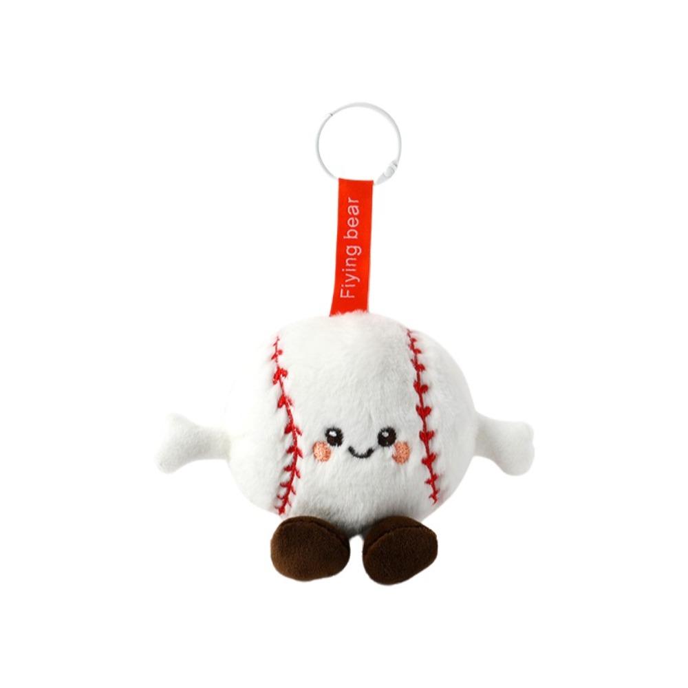 

Latest Creative Baseball Keychain Furry Cute Football Plush Toys Fun Toys Plush Sphere-Shaped Keychain Friends Gifts