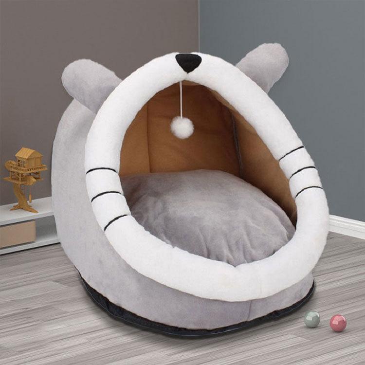 New Dog House Cat House Pet Semi-closed Four Seasons Universal Shape Cute Big Small Medium and Small Cats Essential Supplies