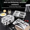 304 Stainless Steel Dinner Plate Serving Dish Rustproof Dishware For Family Outdoor Camping Kitchen Use