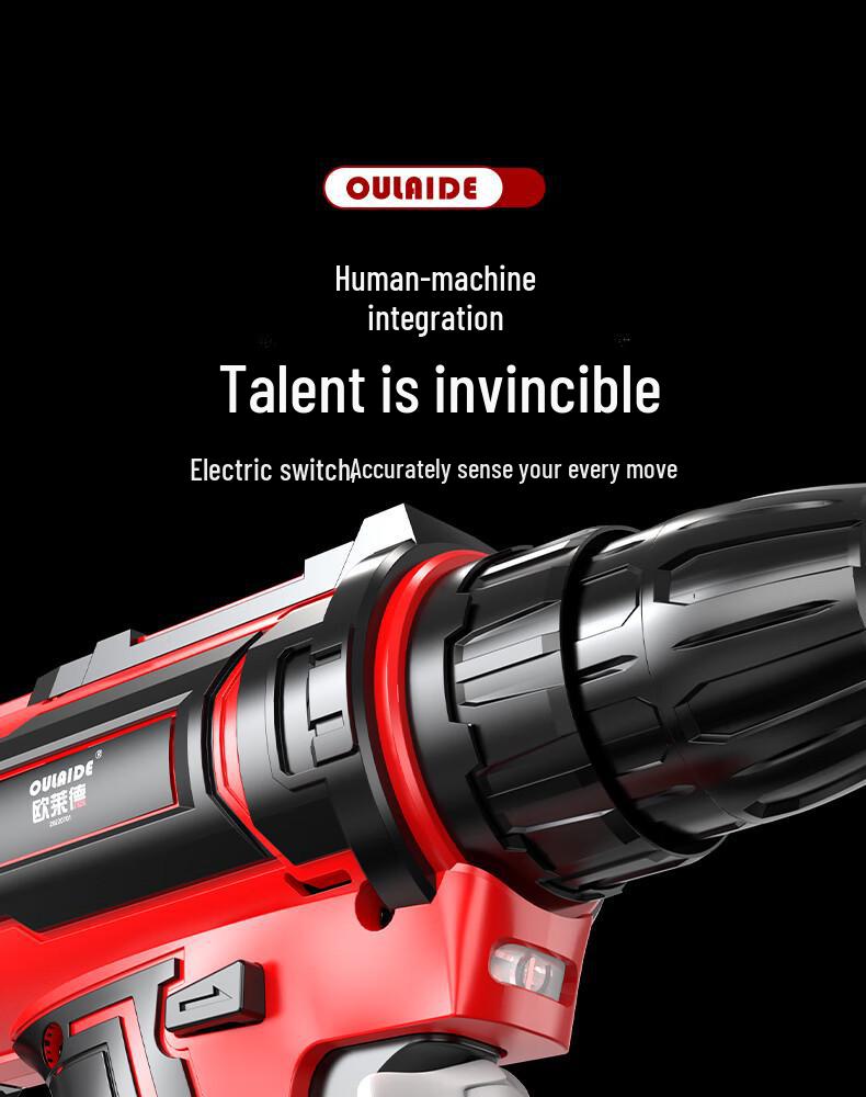 Multipurpose Lithium Electric Screwdriver Set with Rechargeable Hand Drill - Household Tool Box for DIY Projects.