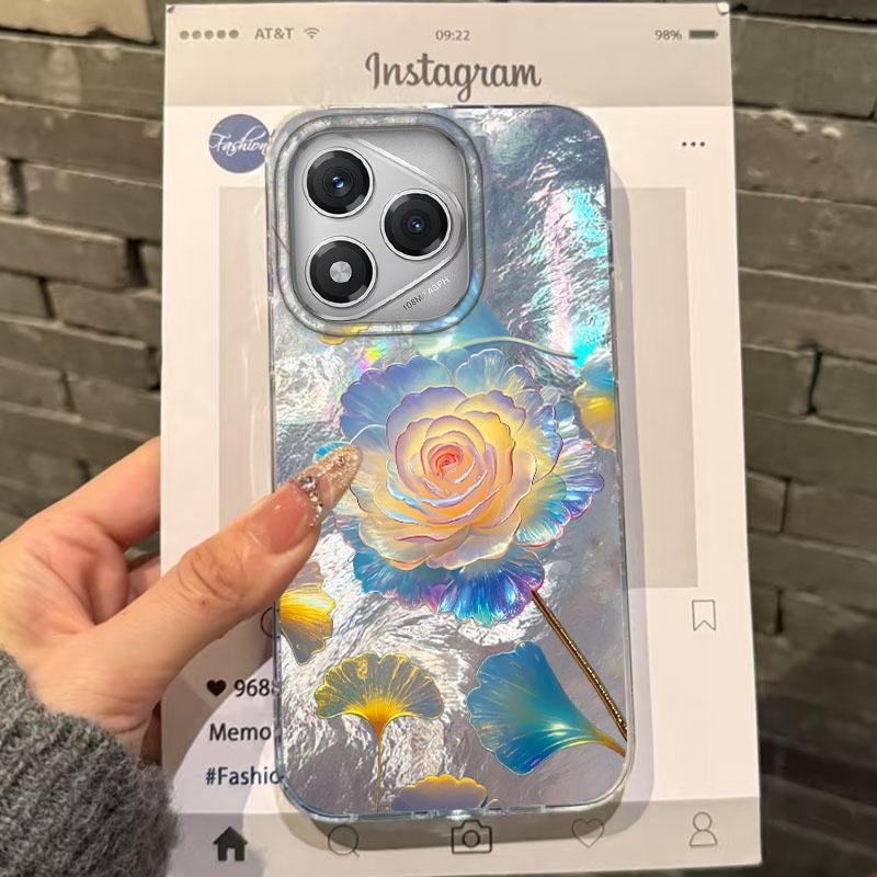 

Luxury Flower Green Bamboo Women Case For Honor 400 Pro X9c Magic7 Magic6 200 Lite Smart X9a X8a X8b X8c X7c X7b X8 Fundas Cover Honor 400 Lite