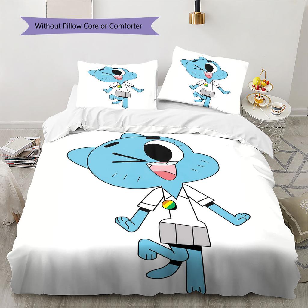 Nicole Watterson Pattern Bedding Home Decoration Birthday Gift ( 1 Duvet Cover + 2 Pillowcase, Without Core),fan Merchandise.