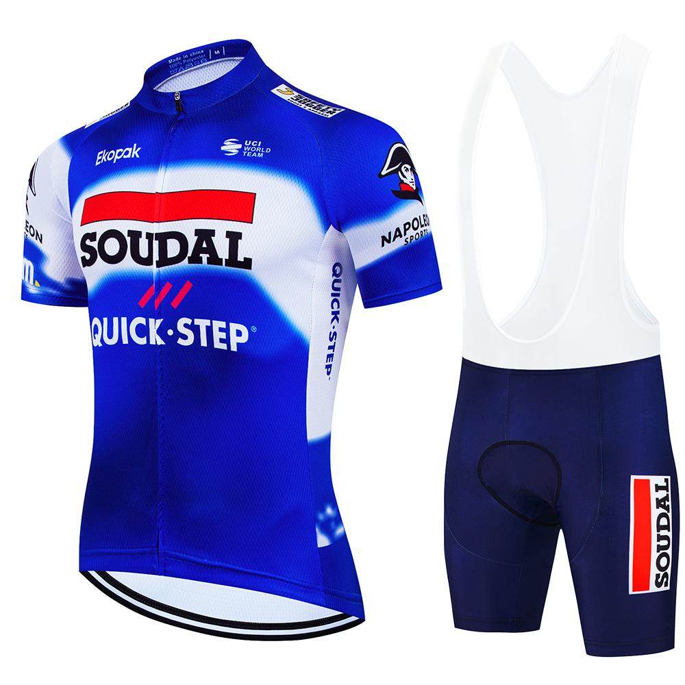 Heren Wielerkleding Set Quick Step Kleding 2026 Fietsen Kleding Zomer Fiets Jersey Fietsjas Man Lente Korte Broek Koersbroek