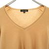 Drawer Cashmere 100% Long Sleeve V Neck Sweater 2 Beige Knit Women Used