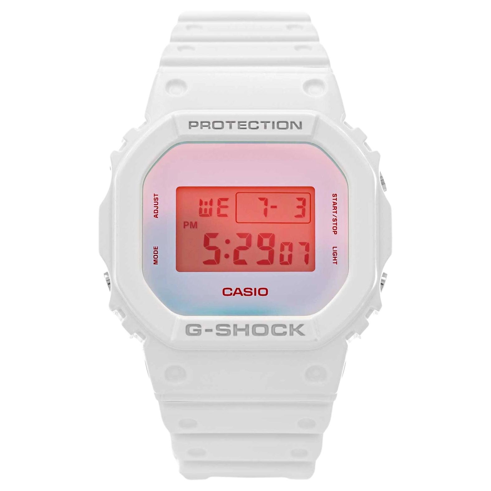 CASIO Unisex G-SQUAD Series Watch DW-5600TL-7PR DW-5600TL-7PR White Strap