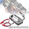 540  550 Motor Twin Cooling Fan Heat Sink With for 110 Scale Electric RC Car Silver