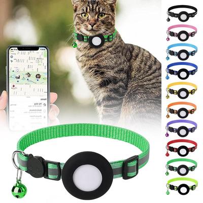 Étui pour Airtag Collier pour Chats avec Étui de Protection pour Localisateur Tracker Anti-Perte Accessoires pour Chiens Colliers Réfléchissants pour Animaux