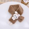 Thick Cold-Proof Collar Plush Children's Scarf All-match Scarves Wraps  Autumn and Winter