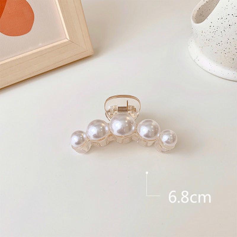 1 Pcs Korean Style Transparent Pearl Hair Crab Elegant Hair Claws Girls Hairpins Women Hair Accessories Barrettes Hairgrip