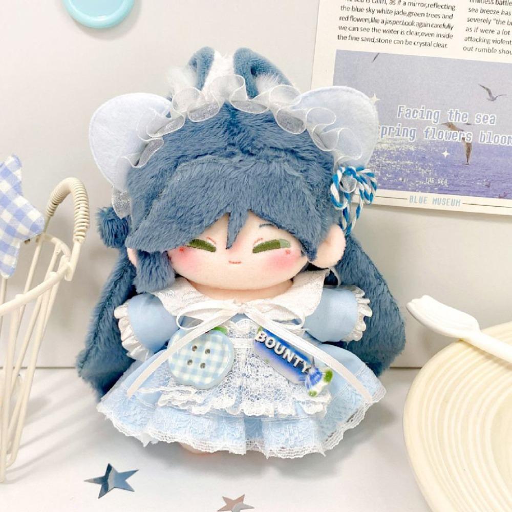 Cat Ear 10cm Cotton Doll Clothes Cute Dress Doll Dress Up Set Doll Clothes Outfit  Doll Accessories