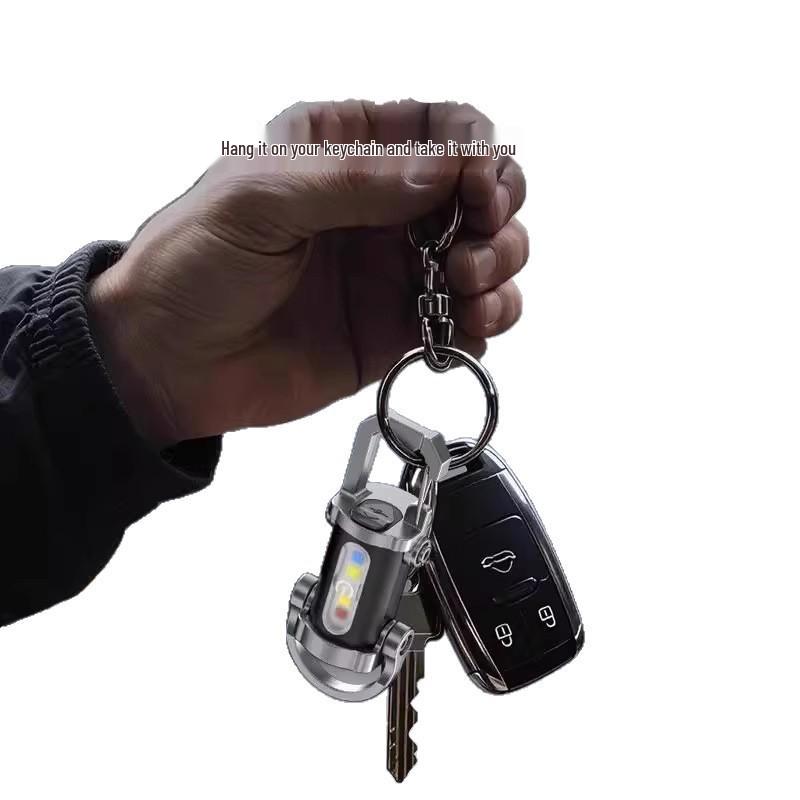 Portable Waterproof Multi-Function Mini Flashlight with Waist Clip: Minimalist Design for Outdoor Survival and Emergency Use