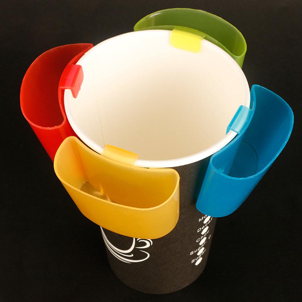 

8pcs Biscuit Rack For Drinking Cup Tea Bag Holder Clip Premium Plastic Space-Saving Snack Container Kitchen Bar Gadget Cookies other