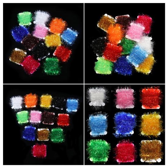 200CM Fly Fishing Lure Tying Thread Bass Trout Fly Bait Hook Tying Tinsel Line Spool Fly Tying Material Fishing Accessories