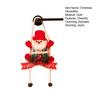 Christmas Hanging Decoration 3D Santa Snowman Elk Bear Door Knob Hanger Holiday Wall Art Sign for Living Room Bedroom Indoor Decor