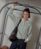 ANOETIC Anc Stripe String Rugby Sweatshirts_Ivory