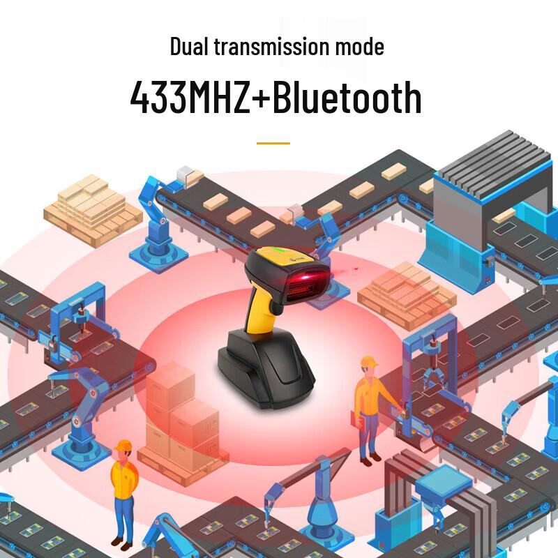 Comy WE40D 433MHz Industrial 1D/2D Barcode Scanner