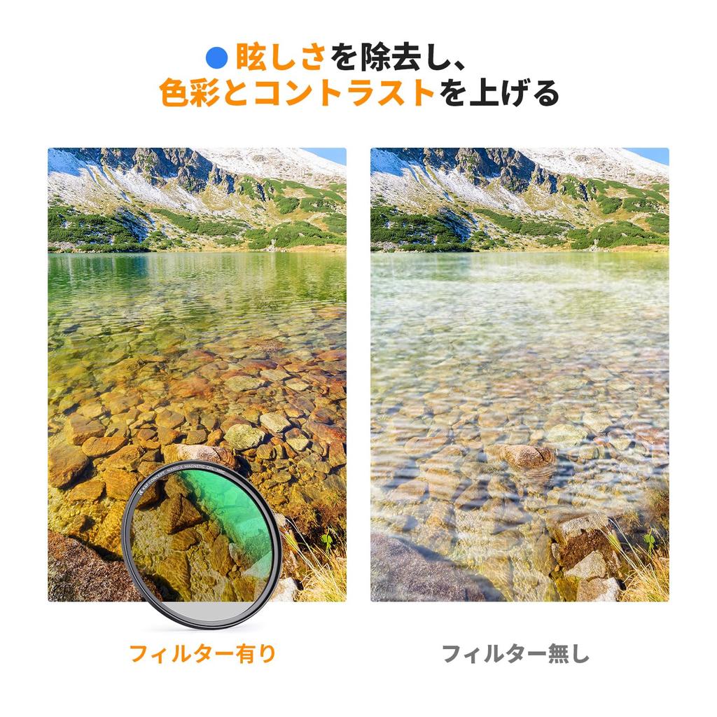 CONCEPT 77mm Magnetic Filter Set CPL ND8 ND64 Filters K&F