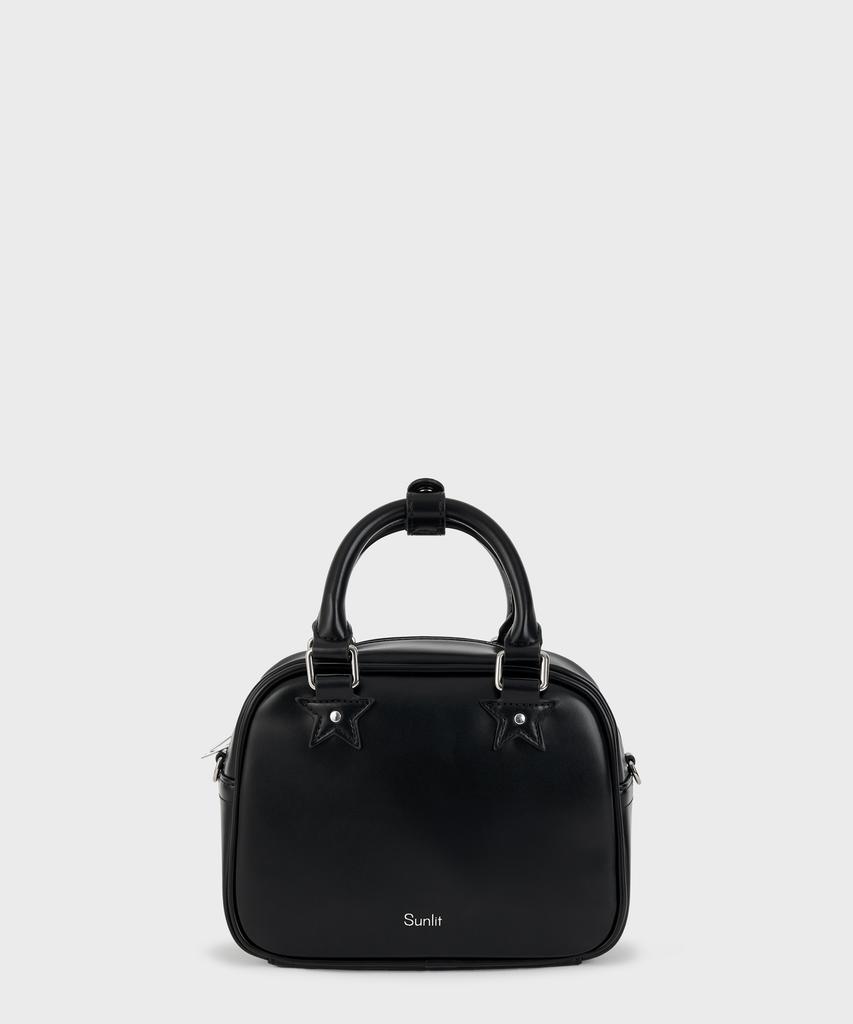 Sunlit Graphic Tote Crossbody Bag (Black)