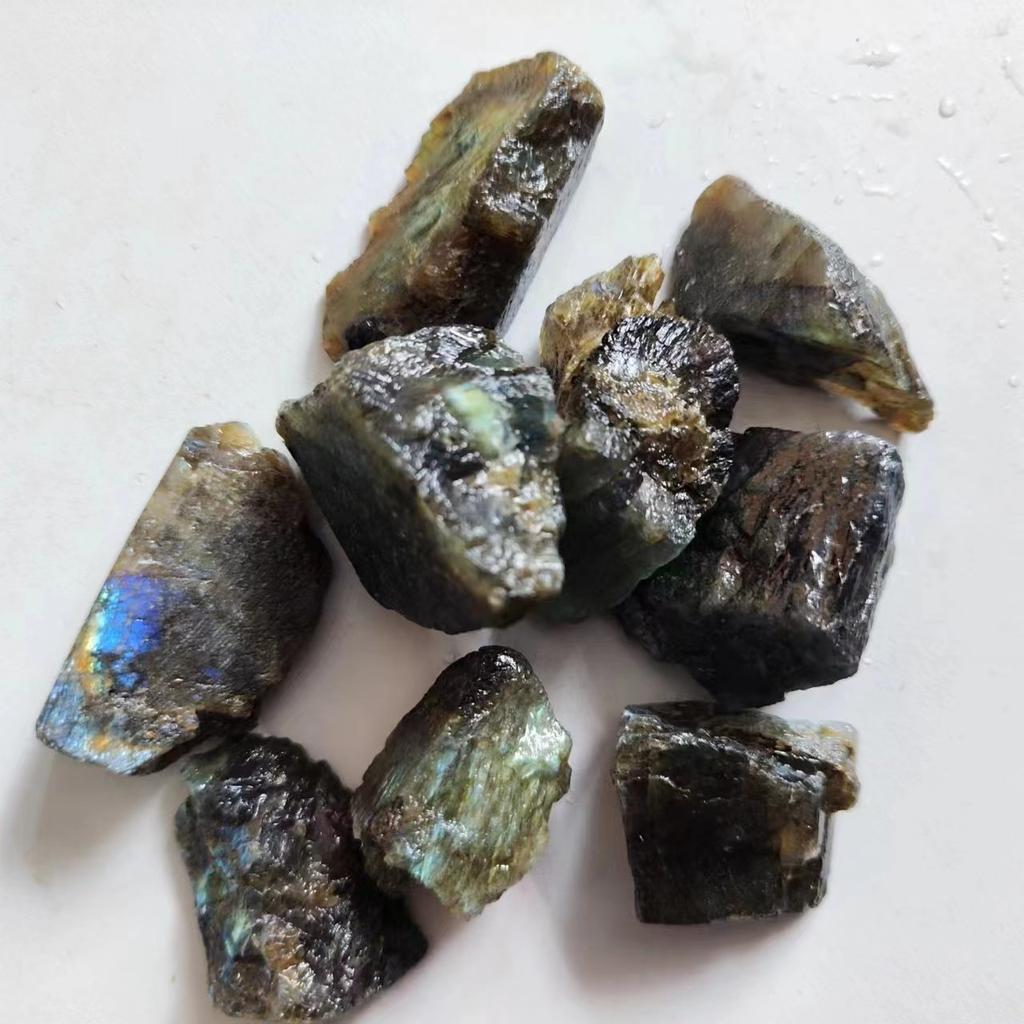 Natural Colorful Beautiful Moonstone Crystal Stone Labradorite Stone Specimen Ornamental Healing Home Decoration Teaching Ore