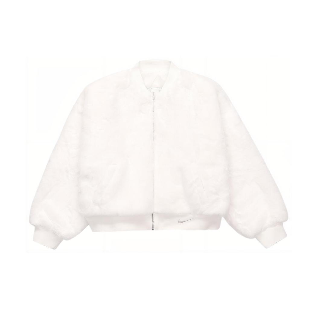 New Nike Velvet Feel Coat Women's White FB8693-133