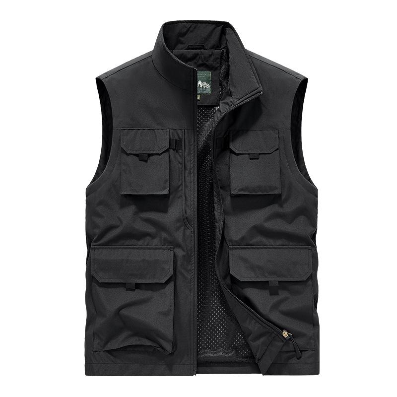 Men's Spring, Autumn and Summer Casual Vest Large Size Loose Vest Top Jacket