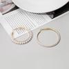 European Geometric Spiral Pearl Ear Cuff: Exaggerated Versatile Circle Earrings for Women
