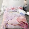 Pink Gradient Duvet Cover Set Soft & Comfortable Pink Gradient Marble Pattern Duvet Cover Set | Washable Polyester Duvet Cover