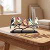 Colorful Acrylic Bird Ornament | Compact Horizontal Display Form, Birds On Branch Tabletop
