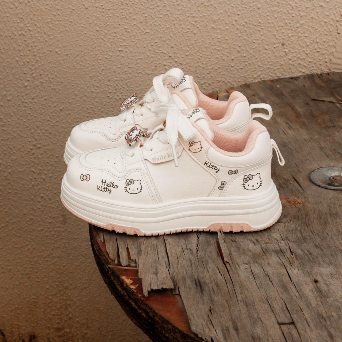 

Girls Trendy Lightweight White Sneakers for Spring/Autumn 2026 27 рожевий