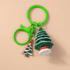 Cute Christmas Santa Clause Keychain Gingerbread Man Key Ring Pendant for Women Girls Handbag Decor DIY X'MAS Jewelry  Gifts