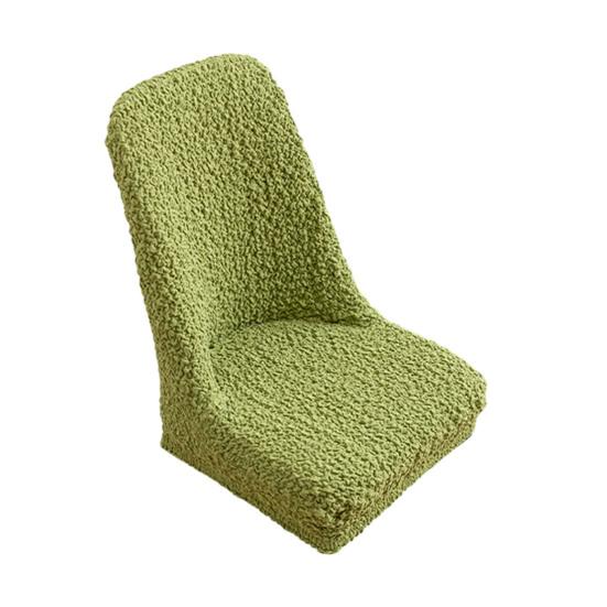 Stretch Chair Cover for Dining Room Jacquard Parson Chair Slipcover Washable Seat Protector for Home Hotel Banquet зелёный