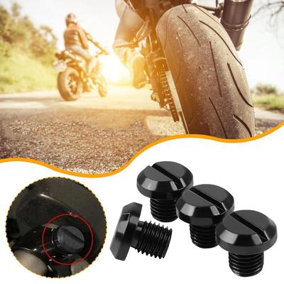 Bouchon de trou de rétroviseur de moto M8/m10 X 1.25 Vis Boulons Filetage gauche Cache de rétroviseur Trou droit Prévention de la rouille Main Z8i9