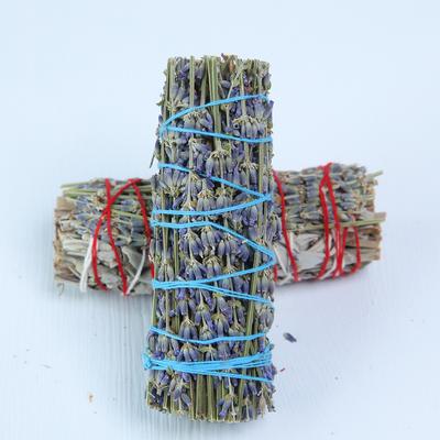 White Sage Sticks Organic Lavender Smudge Wands Natural Lavender Fragrance Stick for Meditation Relaxation