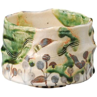 Té Matcha Matcha Té Oribe Patrón Chino Matcha Mino Hecho en Japón Cuenco Ale-net, Cuenco, Ceremonia, Cuenco, Cerámica, Artículos,