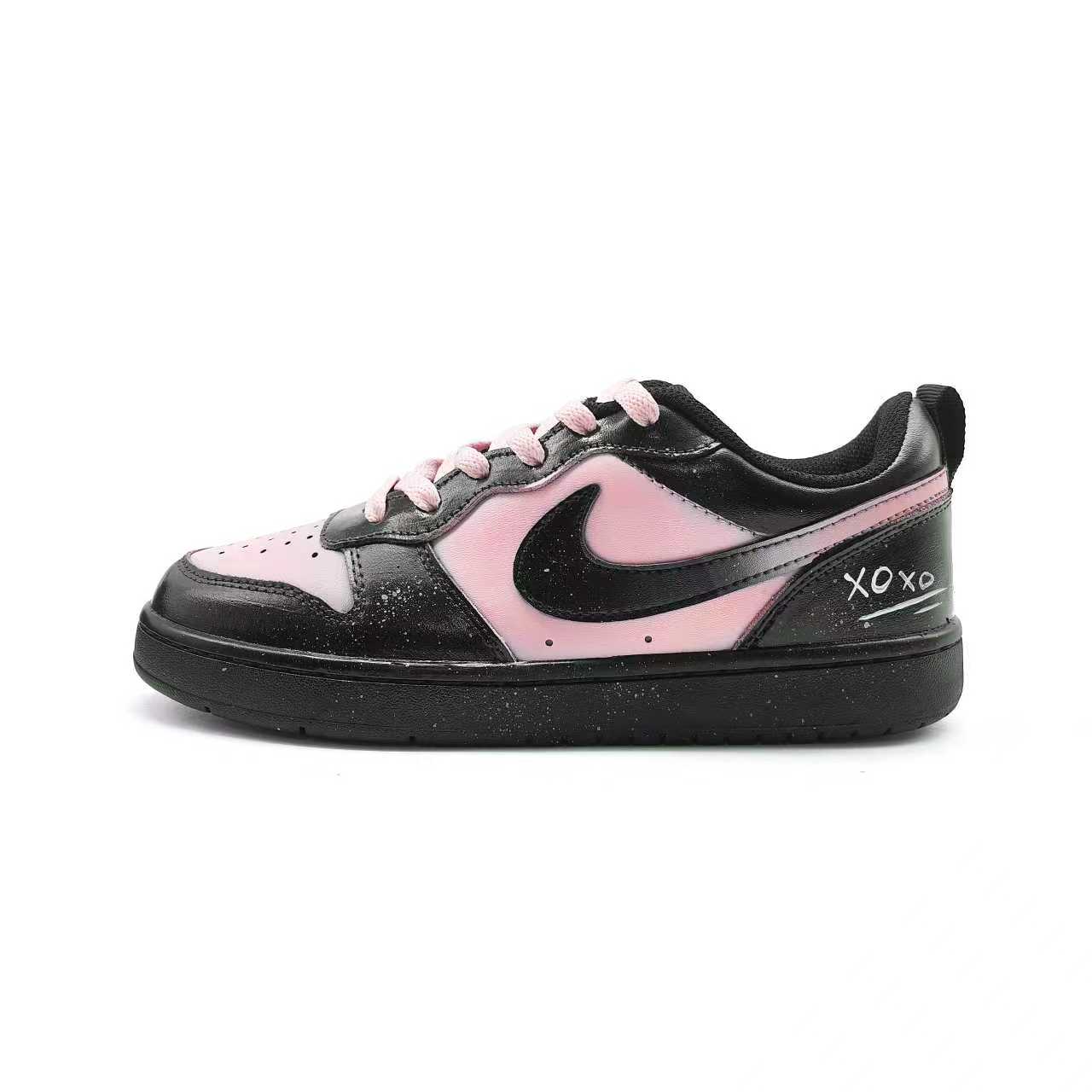 

Nike Court Borough Pink Sky Cushioning Low top Skateboard Shoes Women s Black dv5456-002(team912-) 35.5