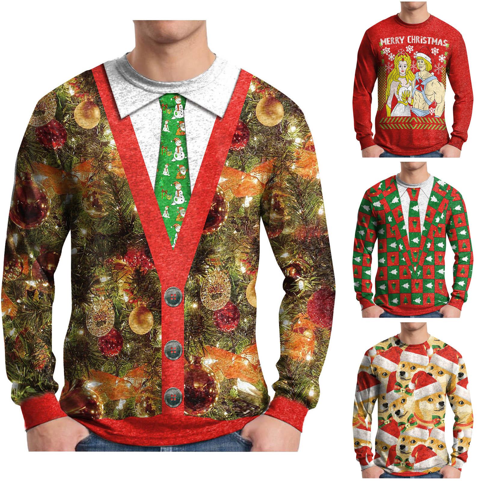 

Рождественский круглый воротник свитер весенний и осенний длинный рукав