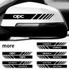 hbrz5 For Opel Opc Astra K Vivaro Corsa Zafira Insignia Mokka Car Rearview Mirror Sticker Emblem Decoration Auto Exterior Accessories