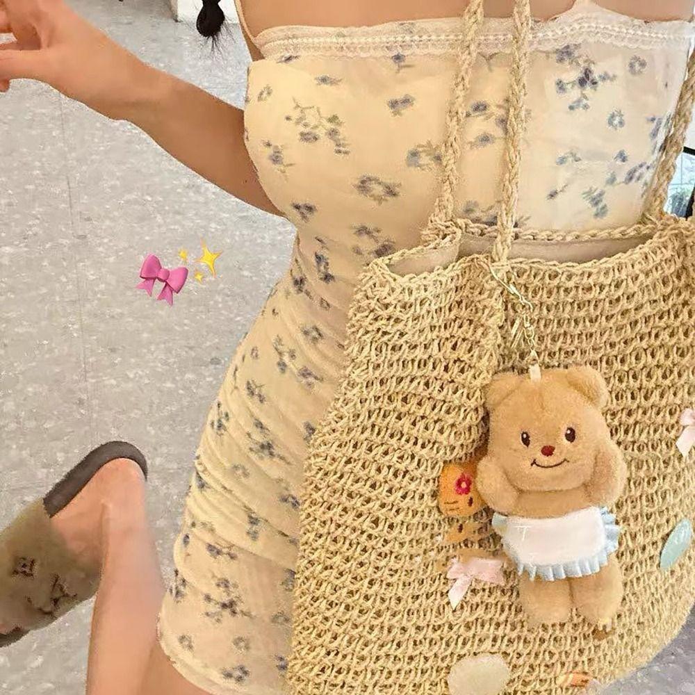 

Cartoon Bag Charm Butterbera Doll Pendant Cute Bag Pendant School Bag