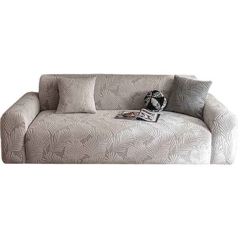 Simple Style Solid Color Sofa Cover New All Inclusive Universal Universal Straight Line One Piece Elastic Sofa Cover