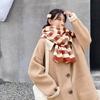 Women's Student Retro Temperament Plaid Scarf Winter Korean Style Versatile Warm Thickened Cute Neck Warmer