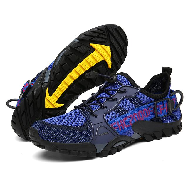 Mesh Atmungsaktive Trekking Wanderschuhe Herren Sneaker Outdoor Trail Bergsteigen Sportschuhe Elastisch Weich Größe 36 -47
