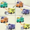 Transformation 2-In-1 Pullback Flip Car Toy Convertible Vehicle Construction Toy For Kids Christmas Birthday Gift For Boys Girls