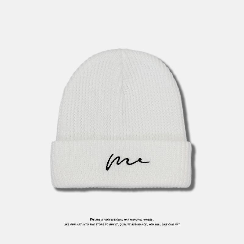 Gestrickte Mützen für Männer im Winter Modische und vielseitige Wollmützen für Herbst und Winter Warme Melonenmützen Kalte Mützen für Frauen