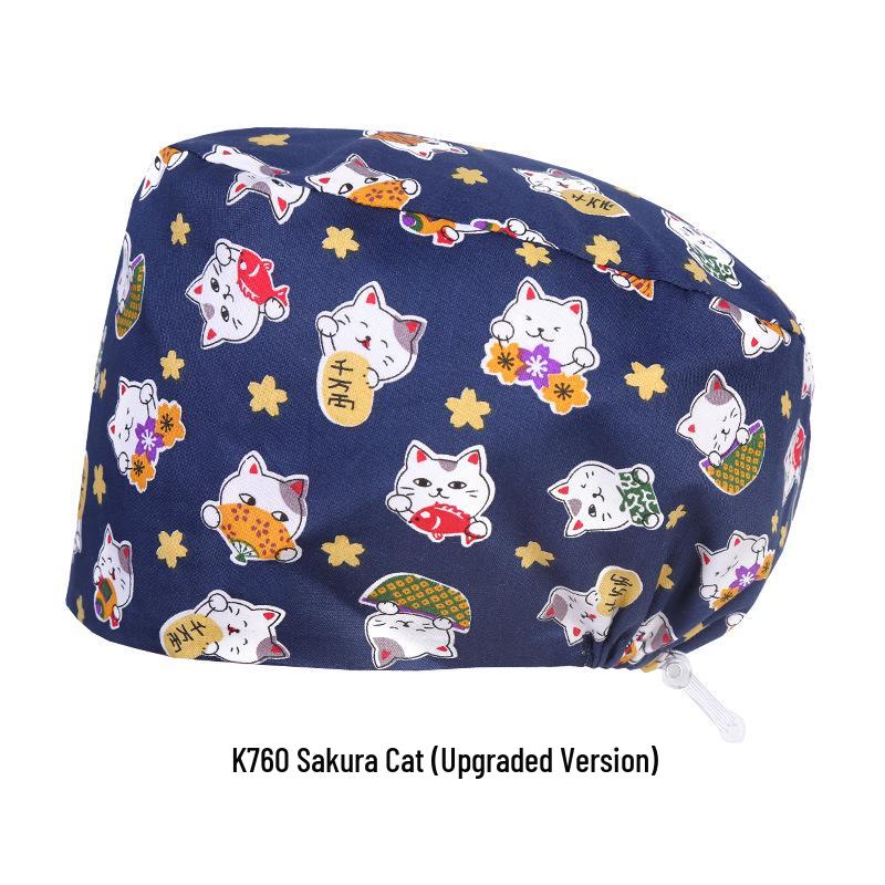 Oddychający Czysta Bawełna Czepek Chirurgiczny dla Lekarzy i Pielęgniarek