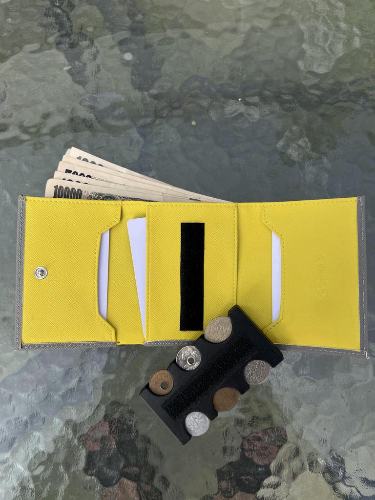 SCWEICHUN Leather Coin Case with Coin Genuine Compact Coin Sorting Wallet for Includes Coin Holder and Coin Compact Size for Convenient Portable Coin