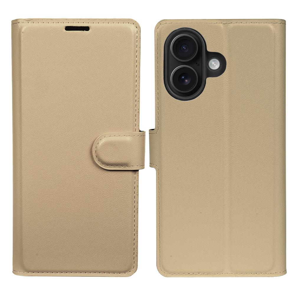 For iPhone 16 Stand Case Biobased Eco-Friendly RPET RPVB Slim Phone Cover with Wallet