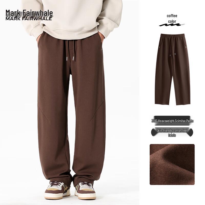 Mark Fairwhale Men's Heavyweight Curved-Cut Casual Pants